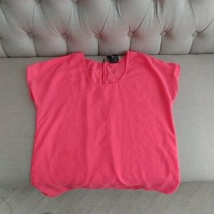 Hot pink blouse